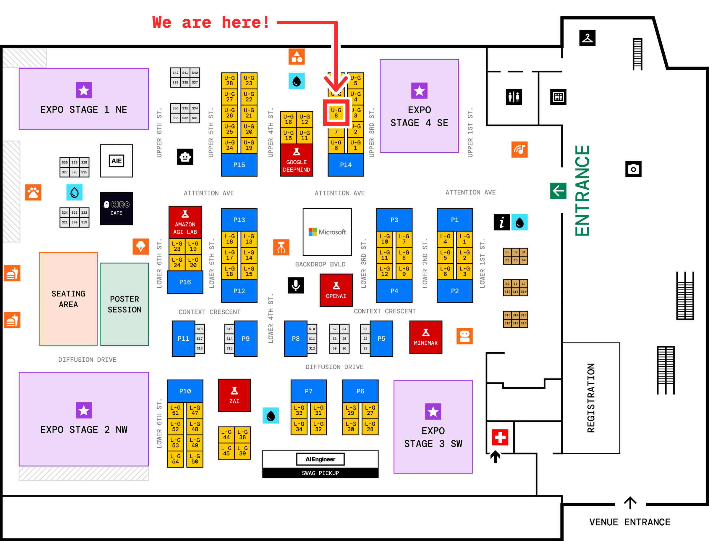 Pipecat Booth Location