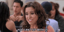 "You can't sit with us" gif
