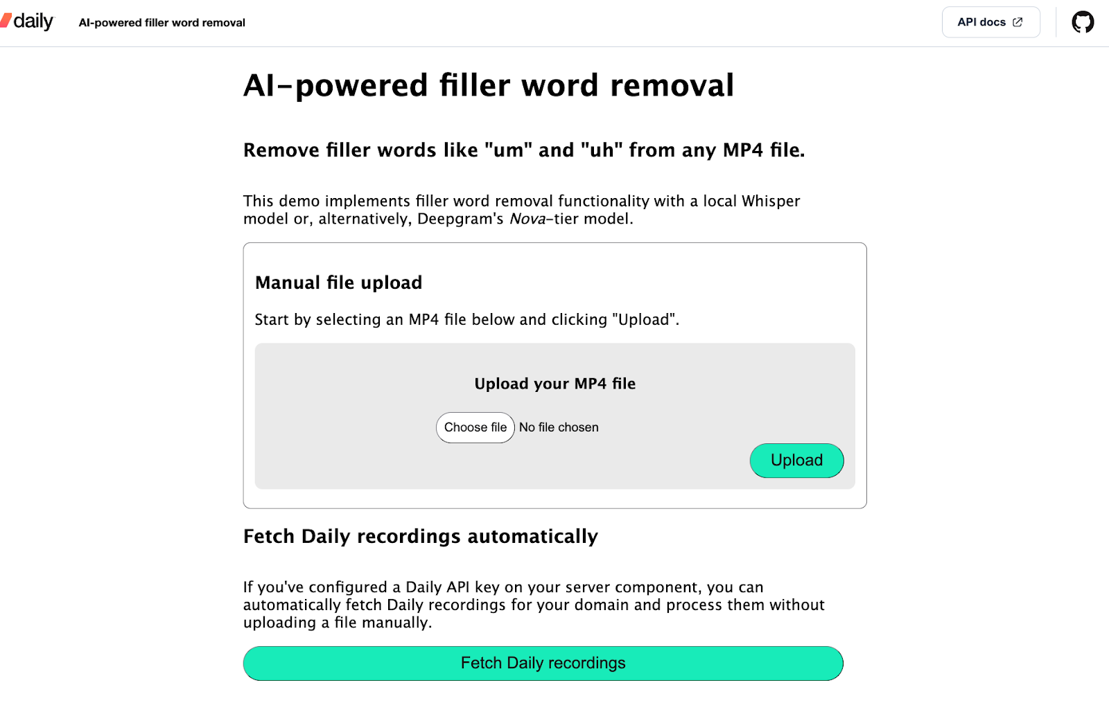 AI-assisted removal of filler words from video recordings