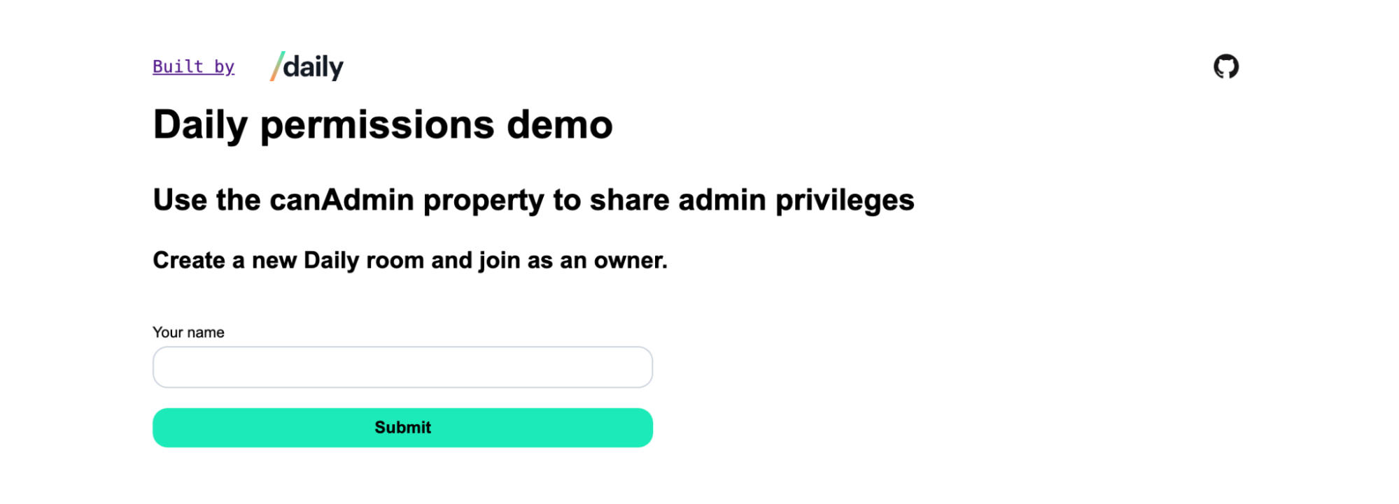 Default view of the JoinForm.