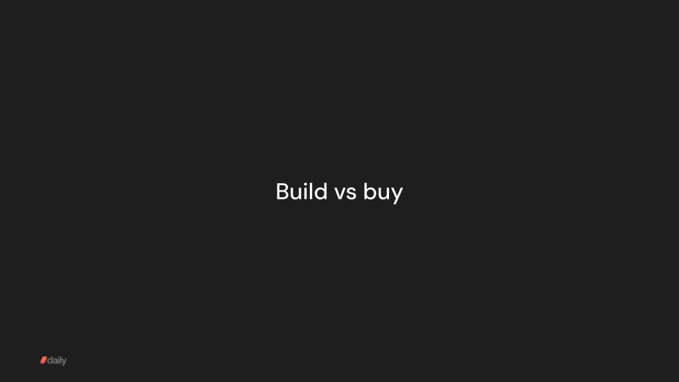 Building or buying a real-time video platform