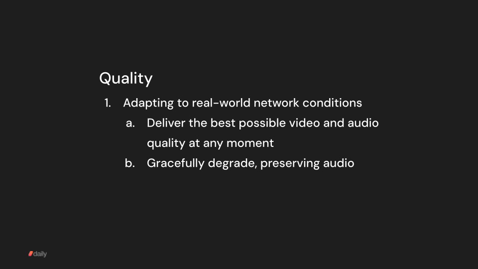 Real-time video quality