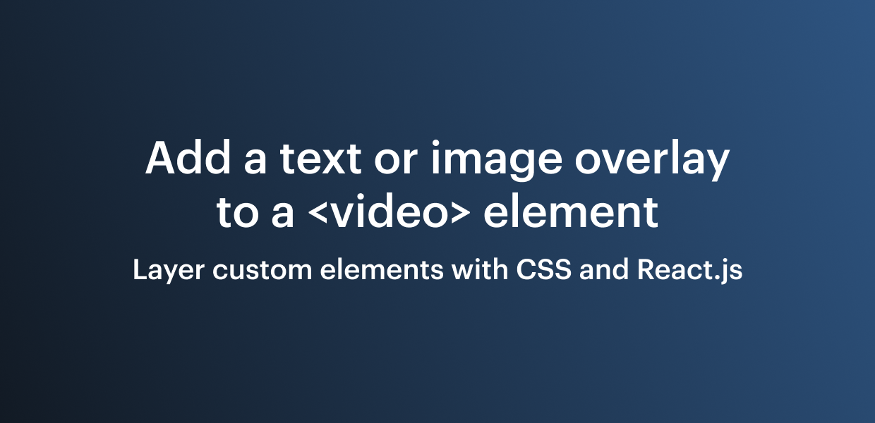 Video element html discount
