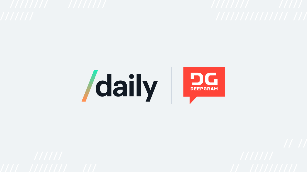 Daily x Deepgram logos
