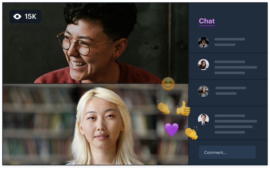 Introducing 15,000 person real-time interactive live streams