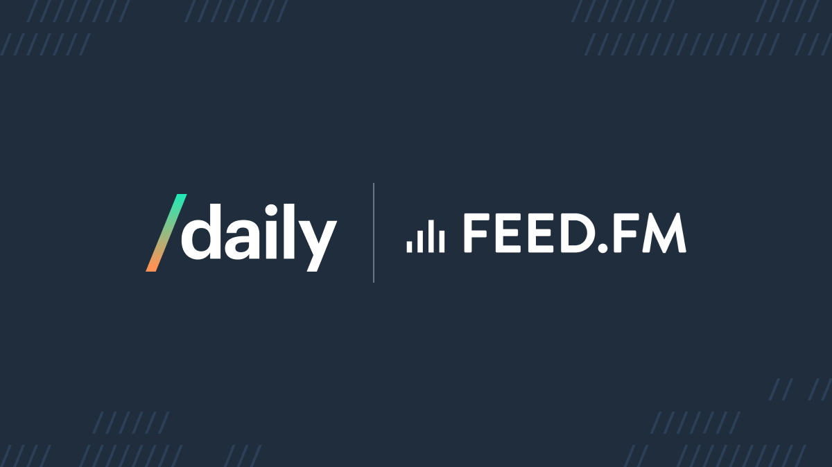 Daily and Feed.fm logos
