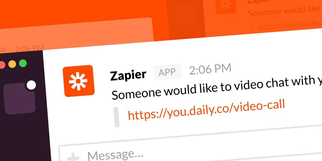 Use Zapier to get notified in Slack when someone joins your video calls